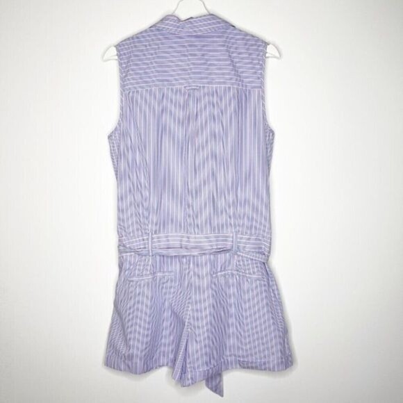 MILLY Striped Romper  - Picture 7 of 9